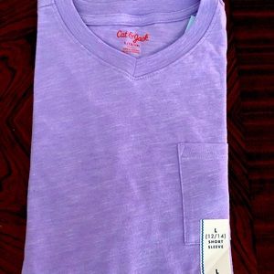 Cat and Jack Solid Purple Shirt